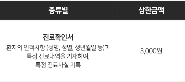 진료확인서